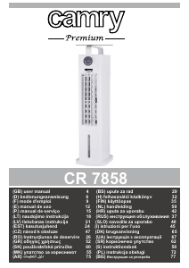 Instrukcja Camry CR 7858 Wentylator