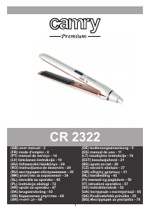 Manual de uso Camry CR 2322 Plancha de pelo