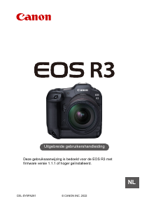 Handleiding Canon EOS R3 Digitale camera
