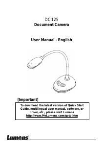 Manual Lumens DC125 Document Camera