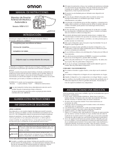 Manual de uso Omron HEM-6131 Tensiómetro