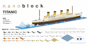 Manual Nanoblock set NB-021 Deluxe Titanic