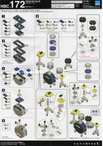 Bedienungsanleitung Nanoblock set NBC-172 Miniature Collection Blaues Schlagzeug