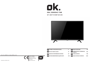 Manuale OK ODL 32950HC-TAB LED televisore