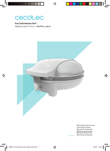 Bedienungsanleitung Cecotec Fun Gofrestone 3in1 Waffeleisen