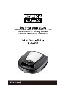 Bedienungsanleitung Edeka PI-8010E Kontaktgrill