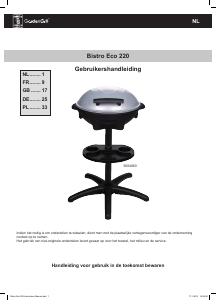 Bedienungsanleitung GardenGrill Bistro Eco 220 Barbecue