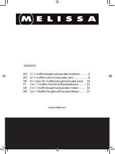 Manual Melissa 16250072 Donut Maker