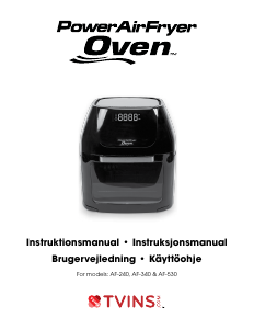 Brugsanvisning PowerAirFryer AF-530 Ovn