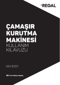 Kullanım kılavuzu Regal KM 8101 8 KG Kurutma makinesi