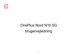 Brugsanvisning 1+ Nord N10 5G Mobiltelefon