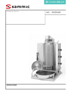 Manual de uso Sammic AG-40 Asador de döner