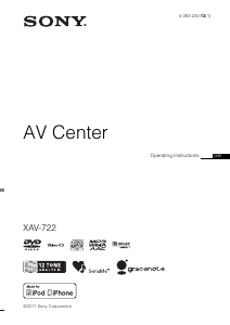 Manual Sony XAV-722 Car Radio