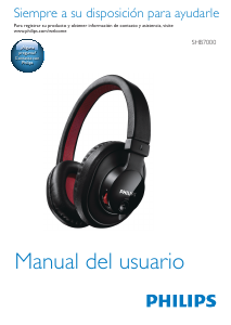Manual de uso Philips SHB7000WT Auriculares