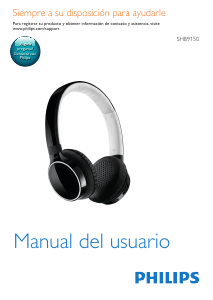 Manual de uso Philips SHB9150WT Auriculares
