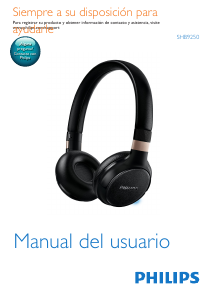 Manual de uso Philips SHB9250WT Auriculares