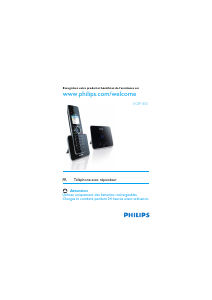 Mode d’emploi Philips VOIP8551B Téléphone sans fil