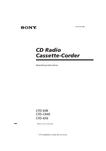 Handleiding Sony CFD-656 Stereoset