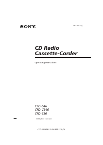 Manual Sony CFD-646 Stereo-set