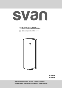 Handleiding Svan SVTE80A4 Boiler