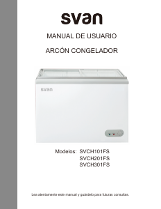 Manual de uso Svan SVCH201FS Congelador