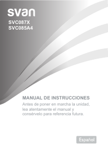Manual de uso Svan SVC085A4 Congelador