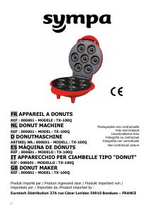 Manuale Sympa TX-100Q Macchina per donuts