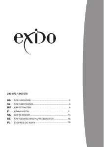 Instrukcja Exido 245-070 Ekspres do kawy