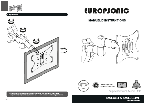 Mode d’emploi Europsonic SM/LCD/7/N Support mural