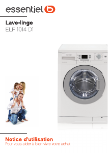 Mode d’emploi Essentiel B ELF 1014 D1 Lave-linge