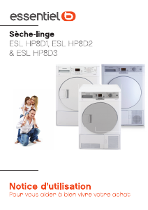 Mode d’emploi Essentiel B ESL HP8D2 Sèche-linge