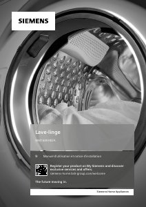 Mode d’emploi Siemens WM16XKH0ZA Lave-linge