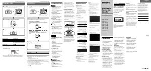 Handleiding Sony CFD-V3 Stereoset