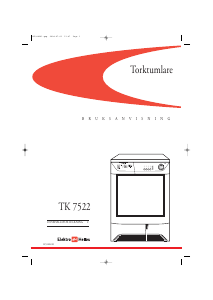 Bruksanvisning ElektroHelios TK7522 Torktumlare