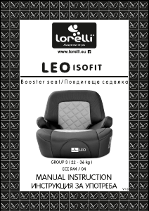 Manual Lorelli Leo Isofit Car Seat
