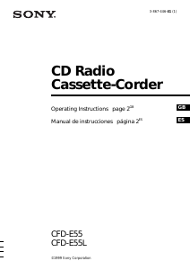 Manual Sony CFD-E55L Stereo-set