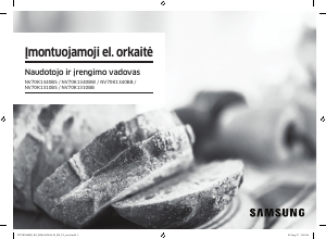 Vadovas Samsung NV70K1340BS/EO Orkaitė