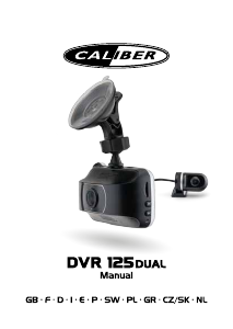 Manuál Caliber DVR125DUAL Akční kamera