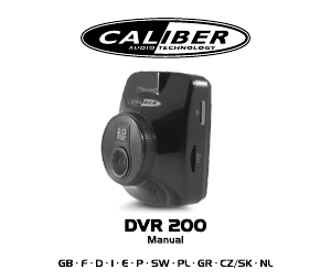 Mode d’emploi Caliber DVR200 Caméscope action