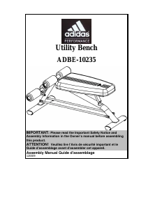Manual Adidas ADBE-10235 Multi-gym