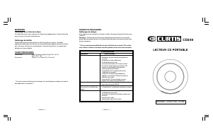 Handleiding Curtis CD249 Discman