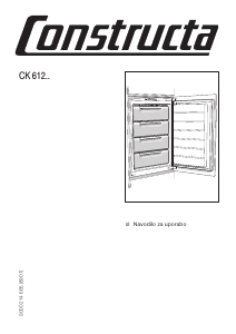 Priročnik Constructa CE61242 Zamrzovalnik