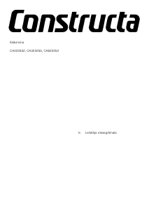 Rokasgrāmata Constructa CA323255 Plīts virsma