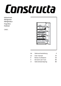 Manual Constructa CK602EF0 Refrigerator