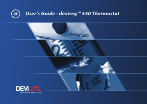 Handleiding DEVI Devireg 550 Thermostaat