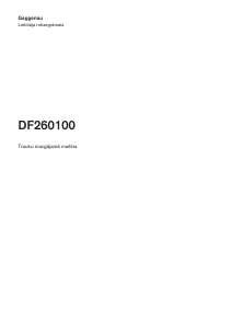 Rokasgrāmata Gaggenau DF260100 Trauku mašīna