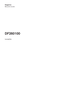 Manual de uso Gaggenau DF260100 Lavavajillas