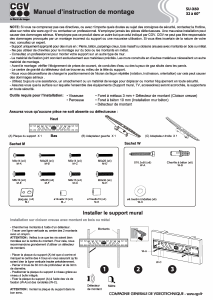 Mode d’emploi CGV SU-X60 Support mural
