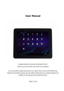 Bruksanvisning Viewpia TB-210 Tablet