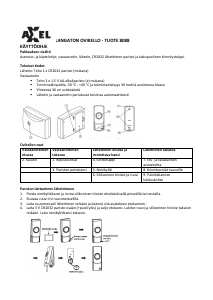 Käyttöohje Axxel 8088 Ovikello